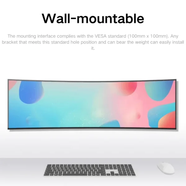 Sbffda1a92a5d4fcf928dd808f5903d7aq.webp 49 Curved Ultra Wide Gaming Display 3800R 165Hz 5120x1440 HDR USB C Charging Adjustable Stand Monitor DeskTop