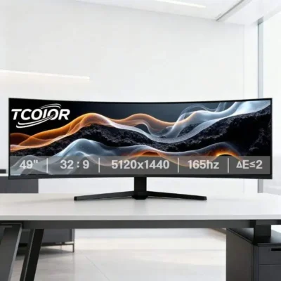 Sc175f9ab02d348a4bd2646d554f8a2ea5-2.webp 49 Curved Ultra Wide Gaming Display 3800R 165Hz 5120x1440 HDR USB C Charging Adjustable Stand Monitor DeskTop