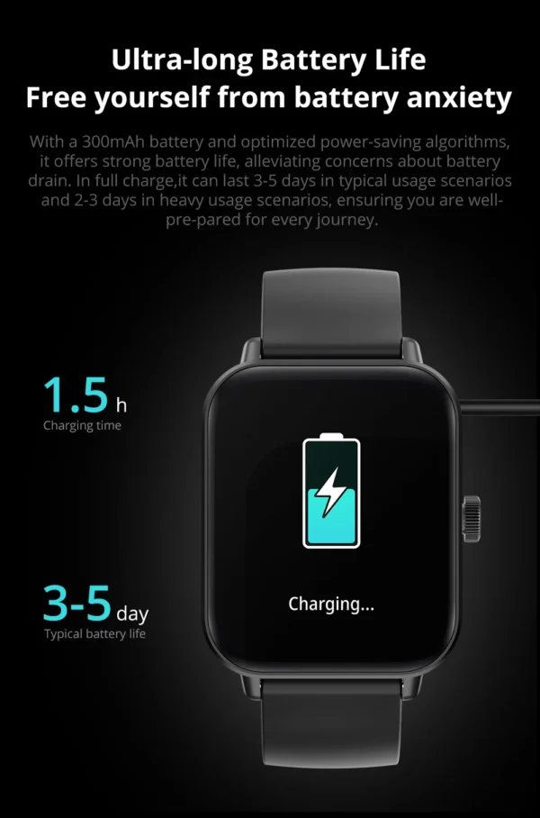 Sc5721fafc18a48cbbb4e82e597f65562b.webp COLMI P81 Voice Calling Smart Watch Ultra 1.9 inch Screen 24H Health Monitor 100+ Sports Modes, Bluetooth Smartwatch Men Women