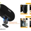 High Quality Hopestar A80 Subwoofer - Portable RGB Speaker with IPX6 Waterproof, Mini Microphone & Rechargeable Battery