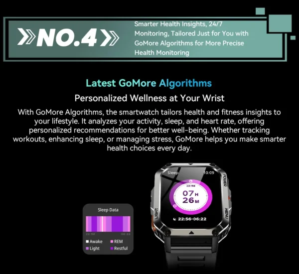 Blackview W70 Pro Outdoor Sport Smart Watch, IP68 Waterproof Smartwatch 2.01-inch TFT Screen, 900mAh Battery, Bluetooth Talking