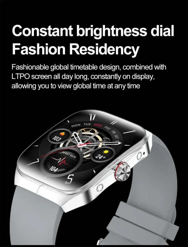 Sc974c8430bfc46f6b1585e444dacb85cI.webp 2025 New HD AMOLED screen For OPPO Watch 4 Pro Sports Smart Watches Men GPS Track Waterproof Bluetooth Call NFC Smart Watch