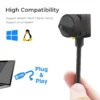 Mini 2MP USB Camera for PC | 1080P HD with Dual Lenses, Ideal for Remote Monitoring & Video Recording
