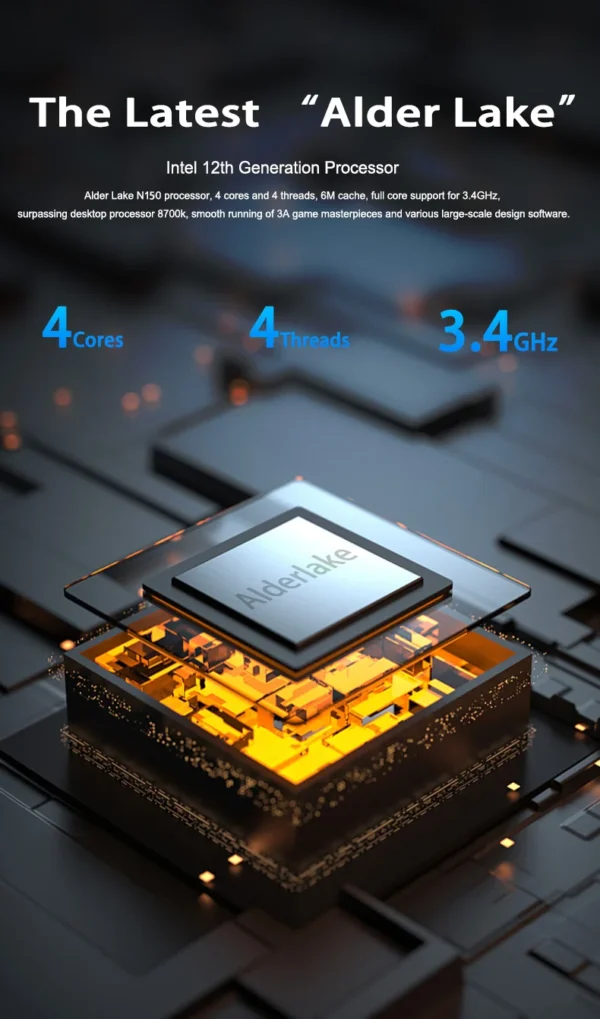Sc9d9afa951e54913a54d29504500c665F.webp CRELANDER P8 Mini Laptop 8 Inch Touch Screen Intel Lake N150 12GB DDR5 WiFi 6 2 In 1 Laptop Notebook Tablet PC Pocket Laptop