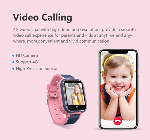 Sca7eb1849114464db2c2bce78abdbefa5-2.webp GPS Tracker 4G Real-Time Location Tracking Video Call,Camera, Games, SOS Call Watch for Children Kids Smartwatch for Boys Girls