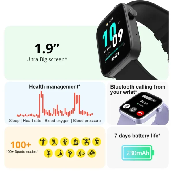 Scb67d06c557d4bb9b865ead3a8059db3T.webp COLMI P71 Voice Calling Smartwatch Men Health Monitoring IP68 Waterproof Smart Notifications Voice Assistant Smart Watch Women