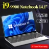 LENO NEW 14.1" Laptop Intel Core i9-9900 32GB 2TB Windows 11 Gaming Computer PC Gamer office Ultra Slim Notebook 1920*1080 HD