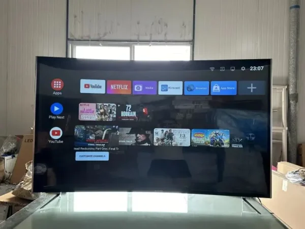 Wholesale LED TV Curved Screen 55 Inch Metal Frame Smart Android LCD TV Ultra HD 4K Smart Television