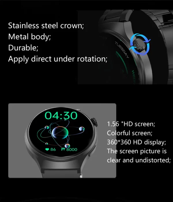 Sce06a0f7052e4505a80844297bef00dda-1.webp G.L Wear 2025 New Men's Smart Watch HD Display Health Tracking Bluetooth Calling Voice Assistant Sports Smartwatch