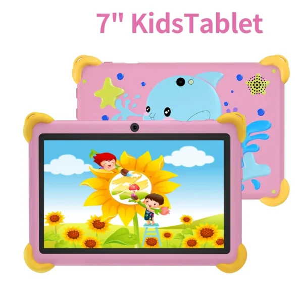 Sd1910b70d19c475ab1b8e4601f311392L.webp 7 Inch 5G Kids' Tablet with Cartoon Pattern Android Learning Education PC with Kids-Proof Case 4000mAh Tablet