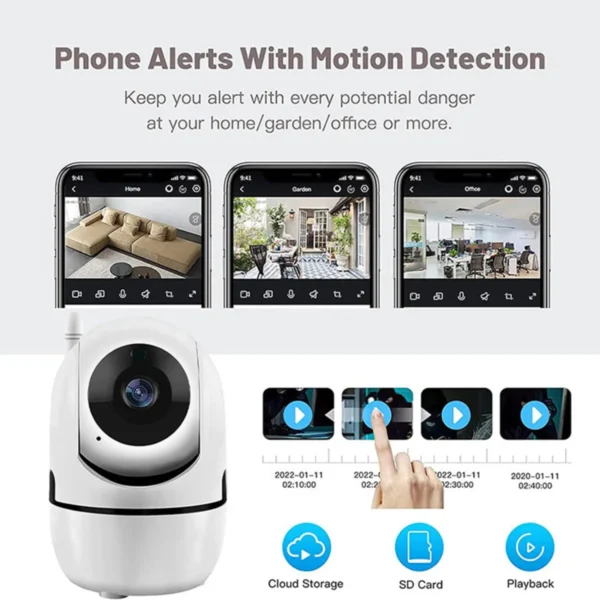 Sd2cb8ac041394ffd9b82575dbbc1c6f7t.webp Mini Camera Smart Home Auto Tracking 1080P Wifi IP Camera Full Network Wireless CCTV Video Baby Security Camera