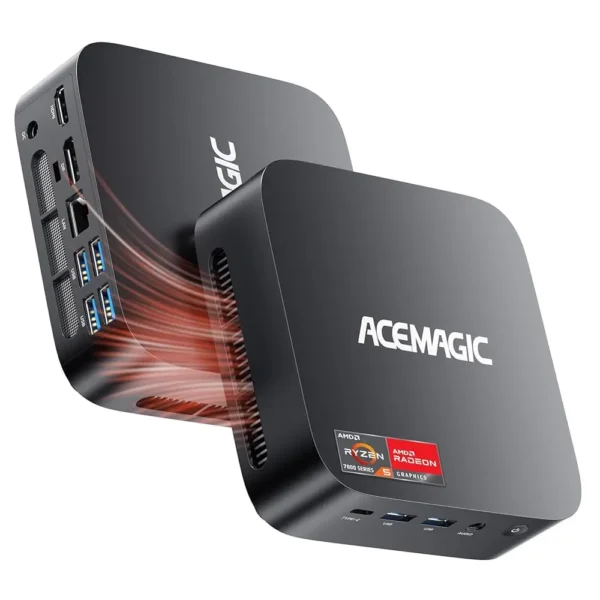 ACEMAGIC K1 MINI PC AMD Ryzen 5 7430U 16GB RAM 512GB SSD Windows 11 Pro MINI Computer Wifi6 BT5.2 4K Triple Display