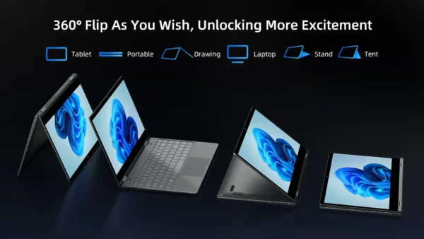 BMAX Y14 Plus Laptop 14 inch Notebook Windows 11 16GB RAM 512GB SSD 1920*1080 IPS Intel N150 laptops Computer