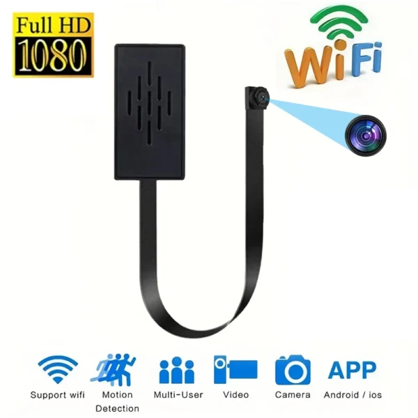 Sd4c435b7f36344bb9a7d968f7c923948H.webp Mini Camera 1080P HD WiFi Camcorder DIY Portable Wireless Module Video Recorder Motion Detection P2P Camera Support Remote View