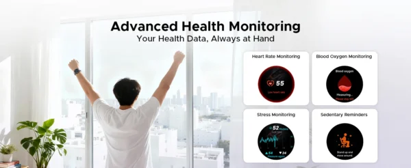 DOOGEE ANYWISE W1 PRO AI Smart Watch 1.43" AMOLED Display 5ATM IP68 Water Resistance GPS Tracking Sport Watch with Offine Maps