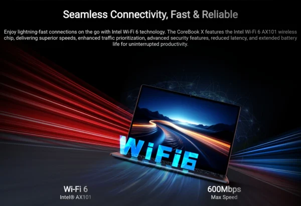 Sd63641d6c44541ffa59979fa41ec04c5K.webp CHUWI CoreBook X 16GB 512GB Laptop Windows 11 Intel Core i3 1220P Up to 4.4GHz 14inches 2K Portable PC 46.2Wh WiFi 6 BT 5.2