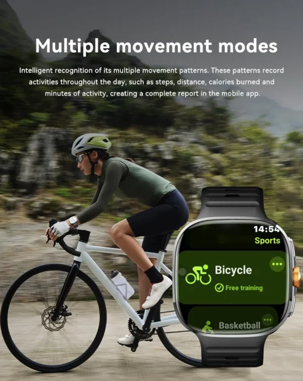Sd65efc0520fa493482a84ce6bfeb5f5dM.webp Original M99 Smartwatch 2.4 inch Amoled Screen insert 4G/5G Sim Card GPS WIFI 190° Rotating Camera Game Android 10.0 Smart Watch