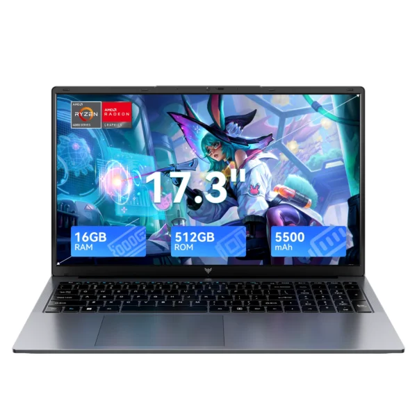 ACEMAGIC AX17Pro Laptop Computer AMD Ryzen 3 4300U Windows Laptop 17.3-in IPS 16GB DDR4 512GB NVMe SSD Numeric Keyboard