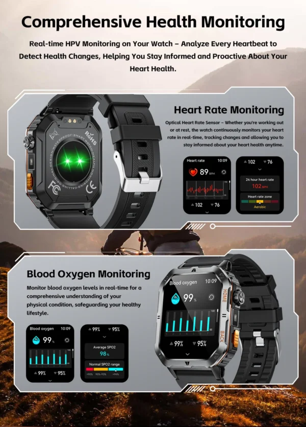 Sd700877152e24786bd96b66d98918afcy.webp New Outdoor Military Sports Smart Watch with Led Lighting Men Women for huawei xiao Watches Bluetooth Call GPS track Smart Watch