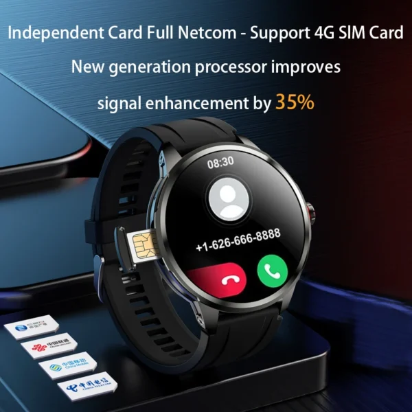 Sda7ac49f070e42dc8c0b66856b6f49e7l-1.webp Original H99 Smart Watch Android Watches Amoled Smartwatch With 190° Rotary Camera Google Play Store 1.95inch Amoled Screen
