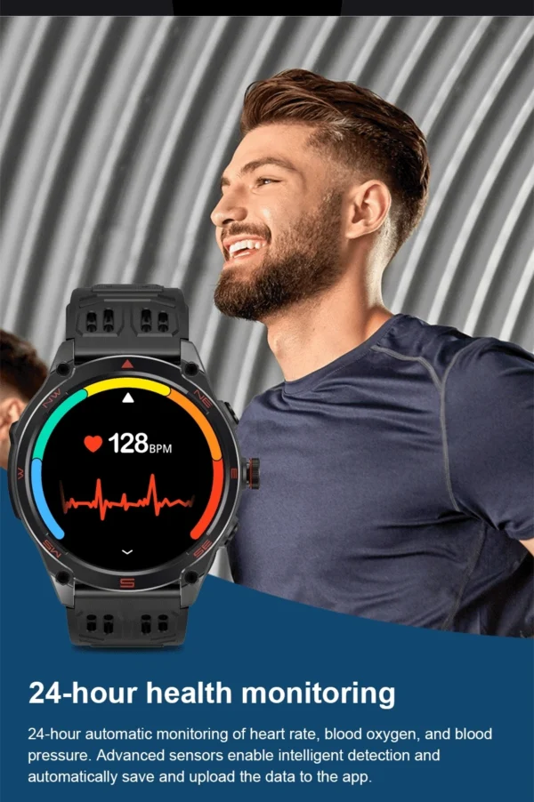 Sdb08747be1b640708113938c4d8e85ebO-2.webp 2025 New Military T-Rex 3 Ultra GPS Smart Watch 1000mAh Battery 10ATM Waterproof Compass Flashlight Sports trackr Smartwatch Men