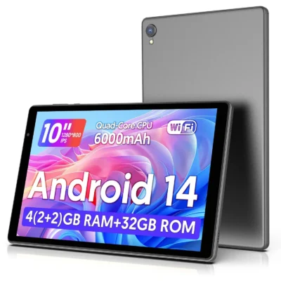 Sdb5a5b3d6edb46e4866d1cd4e17bf70au.webp Latest Android 14 Tablet, 10-inch Tablet, Quad-core Processor, 5G WiFi, 4GB ROM + 32GB RAM, 1280*800 Resolution, 6000mAh Battery