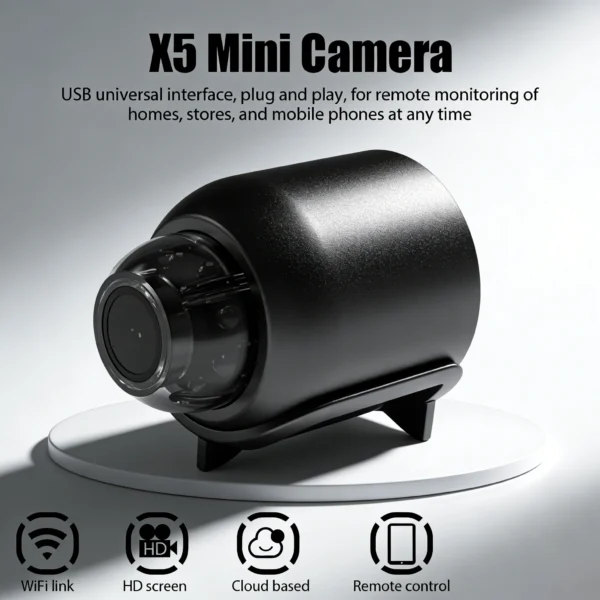 Mini Camera  X5 1080P Clear Night Vision Lightweight Portable Premium Cams Motion Detection Wireless WiFi Surveillance Camera