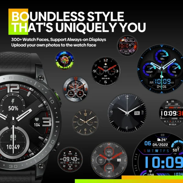 [New 2023] Zeblaze Ares 3 Pro Smart Watch Ultra HD AMOLED Display Voice Calling 100+ Sports Modes 24H Health Monitor Smartwatch
