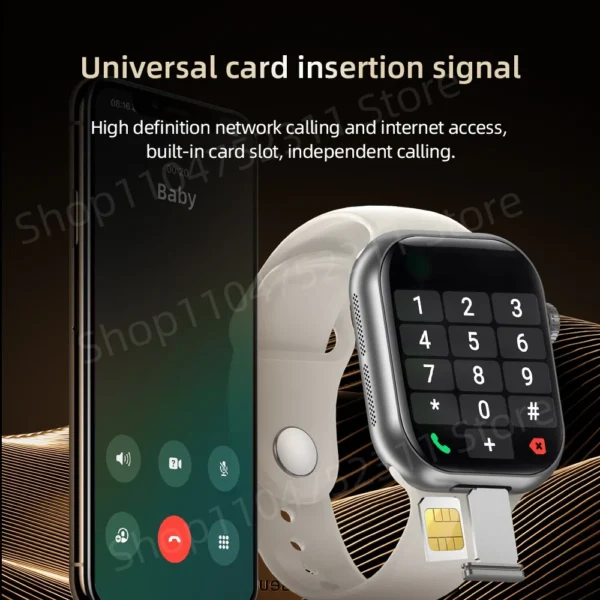 Se2eb617864a44e2ea1288749507866387.webp VP39 5G Smartwatch S11 Plus 5G LTE Android 12.0 Smart Watch With 190° Rotating Camera GPS WIFI Compass Play Store Sim Card Slot