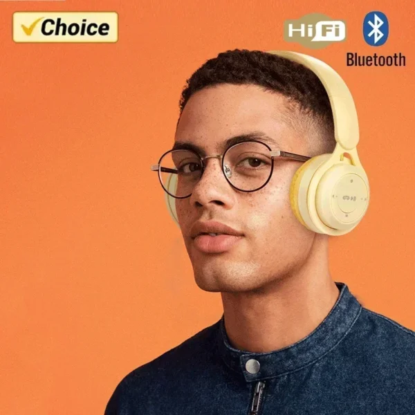 Se54d2ed33f60413db3b066c0bf34fb1aX.webp Macarone Wireless Bluetooth Headphones With Microphone Sound Insulation Gaming Earphone Hifi Bass Earbuds Blutooth5.3 Hedset