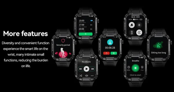 Se5e6c6dbab1747f9bdad601981fb586b7.webp MEVADEN 1.85 inch Outdoor Military Smart Watch Men Bluetooth Call Smartwatch Waterproof Sports Fitness Watches for Android IOS