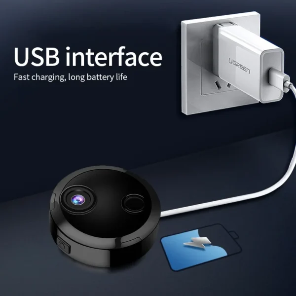 Se60d76706d5c4248b7614c412033e0569.webp Mini IP Camera Wireless HD 1080P Camera Night Vision Smart Home Security Surveillance Webcam Wifi Remote With Motion Detection