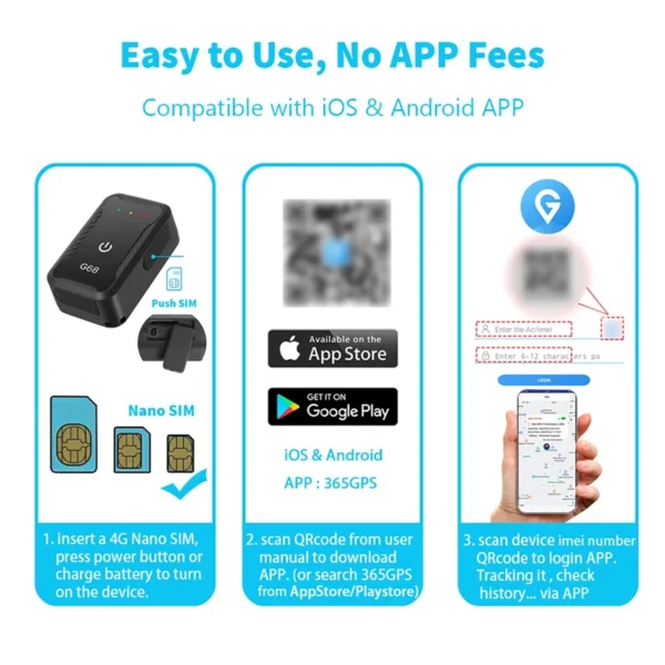 Se6f371fa5b5d483e98ec29ccf6b7d167I-1.webp 4G GPS Tracker Car 4G GPS Locator Anti-Lost Device Health Monitoring Pedometer For Children And The Elderly Tracking