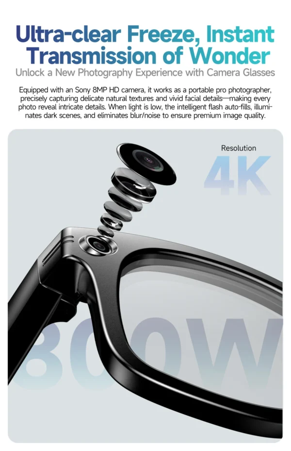 Se8700ed0f9364285a5f0e3e7d92b5b46t.webp New 800W Camera AI Glasses Men Color-Changing Smart Translation Glasses Photo Video Recording Waterproof Call Smart Sunglasses