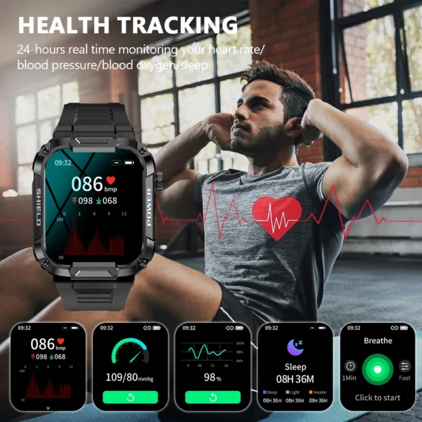 Se87e4dda226545d18db7a87c211203fcJ.webp MEVADEN 1.85 inch Outdoor Military Smart Watch Men Bluetooth Call Smartwatch Waterproof Sports Fitness Watches for Android IOS