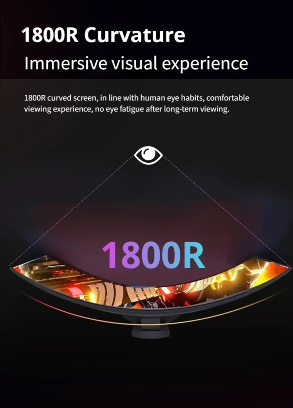 Se8855a21dc8a46aeb9354aa2108b801cf-1.webp 34" Curved 240Hz Gaming Monitor 4K 1800R Curvature Resolution FreeSync Premium 100% sRGB Ultra-Wide 21:9 Esports Display