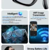 LIGE New Camera SunGlasses 800w Pixel Camera Recording Noise Reduction Ai Recognition Translation Anti Blue Light Smart Glasses