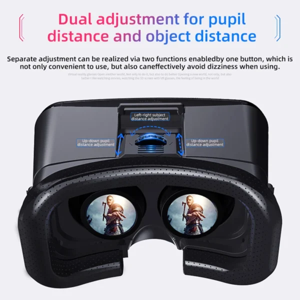 Se9809e9b7ea74f5ea6de5537ed7e645bu.webp VR Glasses 3D Virtual Reality Headset Helmet For Phone Lenses Goggles Devices Viar Smart Smartphones Cell Game Viewer Mobile Set