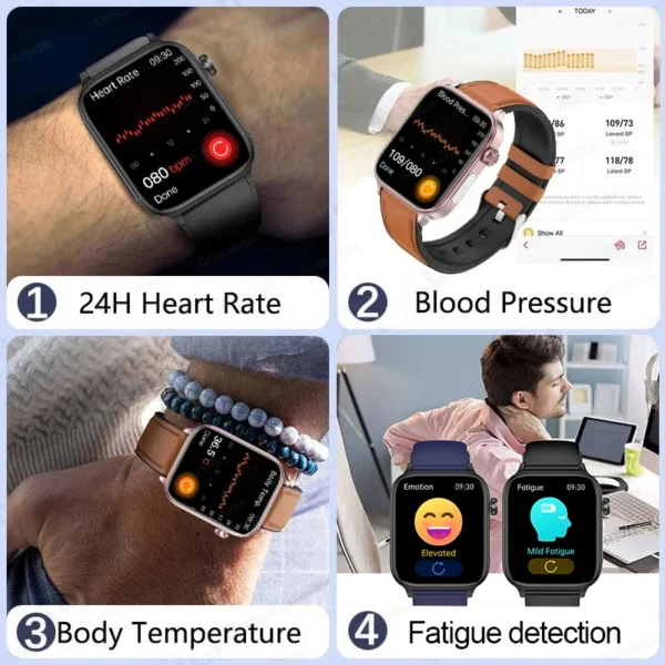 Seaed23f2dd274dddb067ee643cb4a866w.webp 2025 New For XIAOM1 ECG+PPG Blood Fat Uric Acid Health Smartwatch Men Women Heart Rate Blood Pressure Bluetooth Call Smart Watch