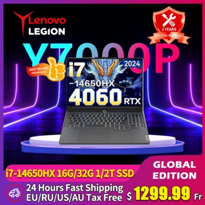 Seb6046a21c254ee7868797504bbf3650e.webp Lenovo LEGION Y7000P 2024 Gaming Laptop 14th Core i7-14650HXGraphics RTX 4050/4060 16-inch 165Hz Screen Notebook PC