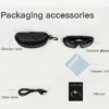 4K HD camera glasses video smart glasses, outdoor mini camera, human body camera, cycling recorder camera, suitable for cycling
