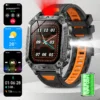 Sed779714b73549f5bcbb191fd3f0c36cJ.webp 2026 Military Smartwatch 2.01''Color Screen Outdoor Sports Watch for Men SOS Red Alarm Flashing Flashlight Health Monitor IP68