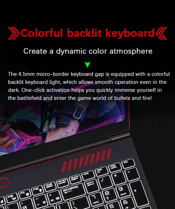 YSJMNPC Gaming Laptop Computer Intel Core i9-13900H NVIDIA RTX 4050 6G 16 Inch IPS 2*DDR5 MAX 64GB 2*M.2 PCIE SSD WIFI Windows11