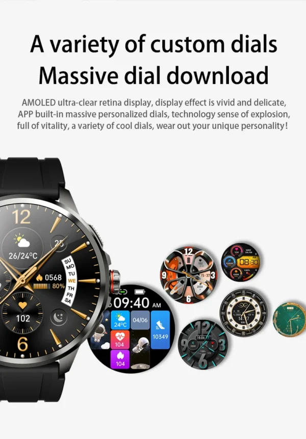 Sefcd6358329d4c5d9014aa5f4638676f0-1.webp Original H99 Smart Watch Android Watches Amoled Smartwatch With 190° Rotary Camera Google Play Store 1.95inch Amoled Screen