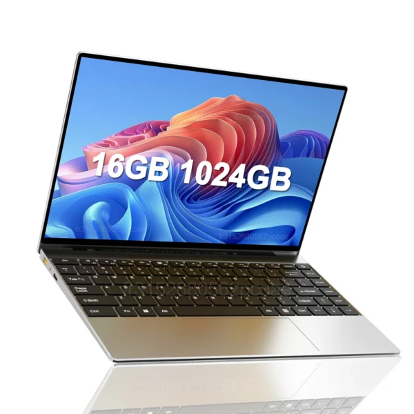 Sf156c84c42bf4ce2a2f562b2d7d82dber.webp LENO 14.1"Laptop 16GB RAM 2TB SSD Windows 11 Intel N3700 Ultra Slim Notebook Gamer 1920*1080 Display Office Study Computer PC