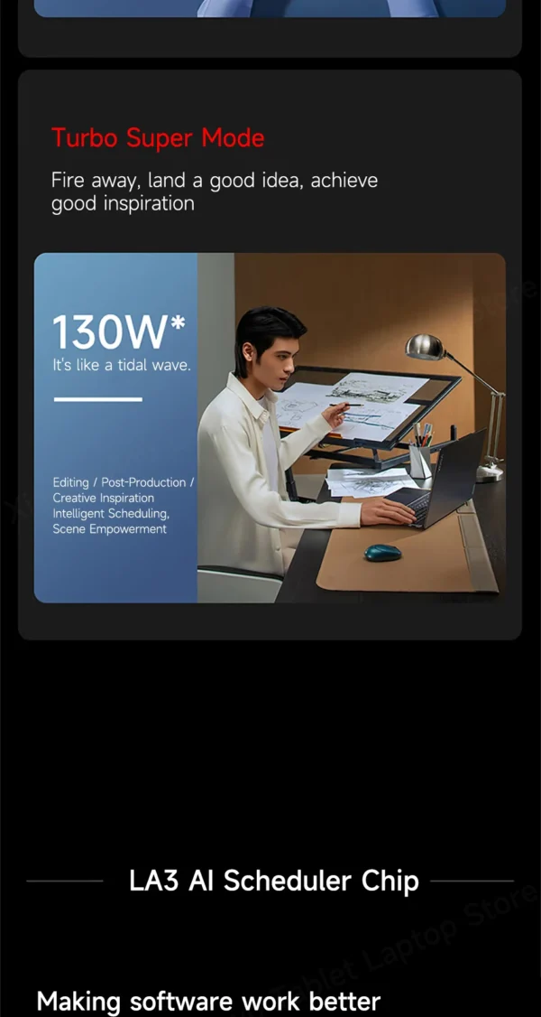 Sf30658c7f61147b8ad6e0997145a1ca7P.webp Lenovo Laptop YOGA Pro16s AIPC 3.2K 165Hz PURE Touch Screen Intel Core Ultra 9 32G LPDDR5 1TB/2TB SSD RTX4060 AI Notebook PC
