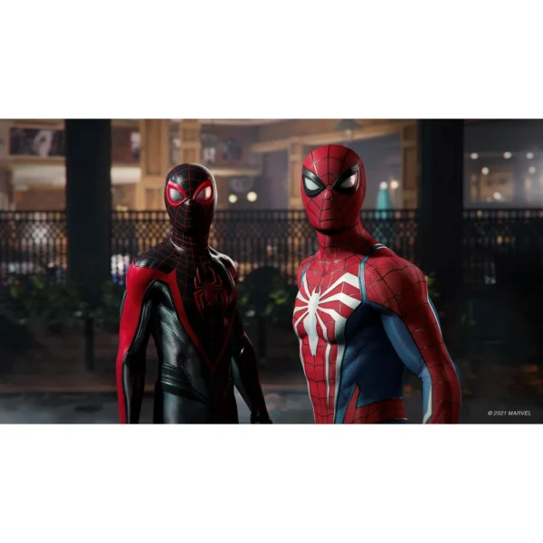 Sf5052d69760d457bb84b11adefb699fbb.webp PS5 Slim Disc 2TB SSD Marvel's Spider-Man 2 Bundle, Two Controllers White and Midnight Black DualSense, Protective Case Included