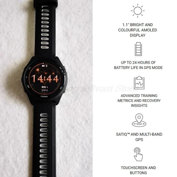 Sf6415d7329334104a99a2ac5b9ea2480Q.webp Garmin Forerunner 265 Sports Watch Outdoor GPS Running Fitness Marathon Swimming Chinese Heart Rate Blood Oxygen smartwatch