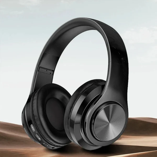 Sf81992c56b2c4afe9eaea176e19e66aeP.webp Wireless Bluetooth 5.0 Headphone With Microphone On-Ear Headset Stereo Sound Earphones Sports Gaming Foldable Headphones Game