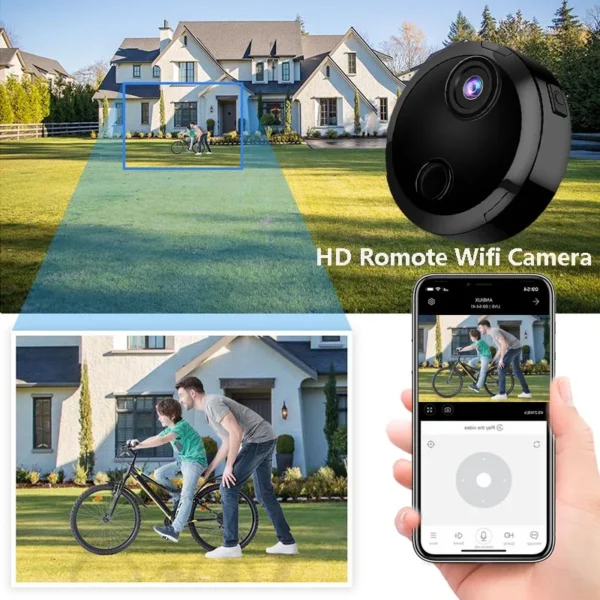 Sf9cecf7333034c4ab1c94fe8b9437210l.webp Mini IP Camera Wireless HD 1080P Camera Night Vision Smart Home Security Surveillance Webcam Wifi Remote With Motion Detection